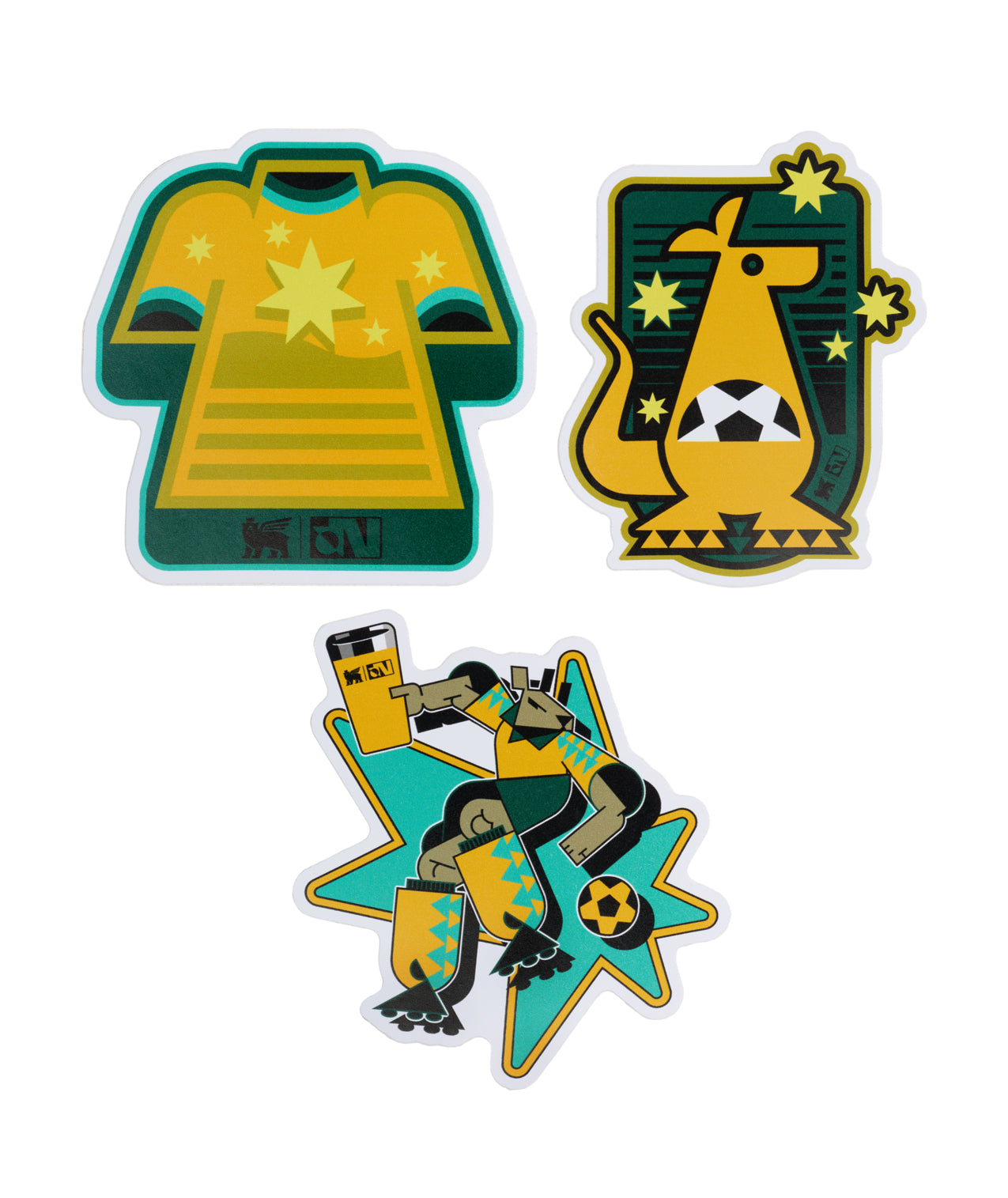 Stanley 1913 x Australia Fútbol Artist Sticker Pack